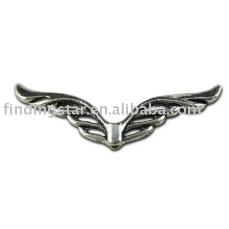 

FREE SHIPPING 100pcs Tibetan silver wings spacer beads A10756