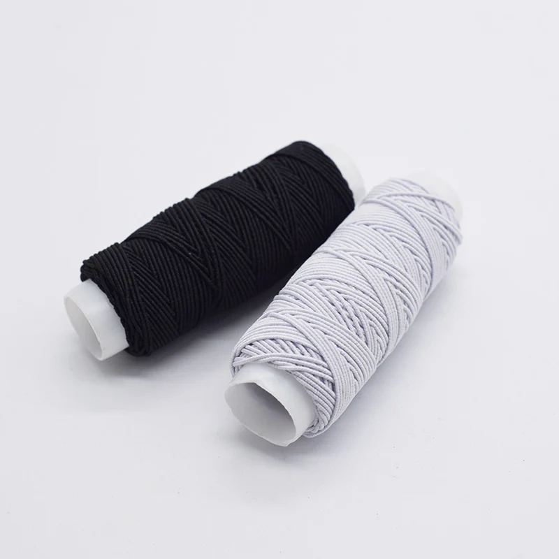 High Quality Elastic Thread sewing accessories Bottom Line Rope Cord elastique 30m/roll white black
High Quality Elastic Thread sewing accessories Bottom Line Rope Cord elastique 30m/roll white black