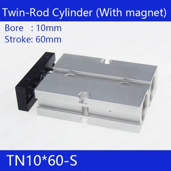 TN10*60-S Free shipping 10mm Bore 60mm Stroke Compact Air Cylinders TN10X60-S Dual Action Air Pneumatic Cylinder
TN10*60-S Free shipping 10mm Bore 60mm Stroke Compact Air Cylinders TN10X60-S Dual Action Air Pneumatic Cylinder