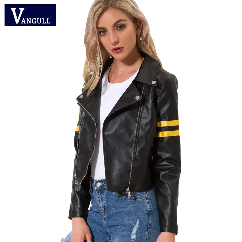 Women's Leather Jacket 2019 Spring and Autumn New European and American Fashion Trend Locomotive Cool PU Leather
Women's Leather Jacket 2019 Spring and Autumn New European and American Fashion Trend Locomotive Cool PU Leather