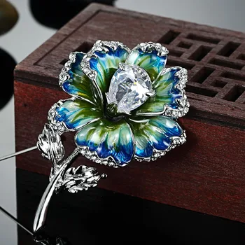 Zlxgirl brand Enamel Flower Shape wedding Crystal Brooch Woman Hijab Accessoires Zircon Pin Brooch zircon scarf pins
Zlxgirl brand Enamel Flower Shape wedding Crystal Brooch Woman Hijab Accessoires Zircon Pin Brooch zircon scarf pins