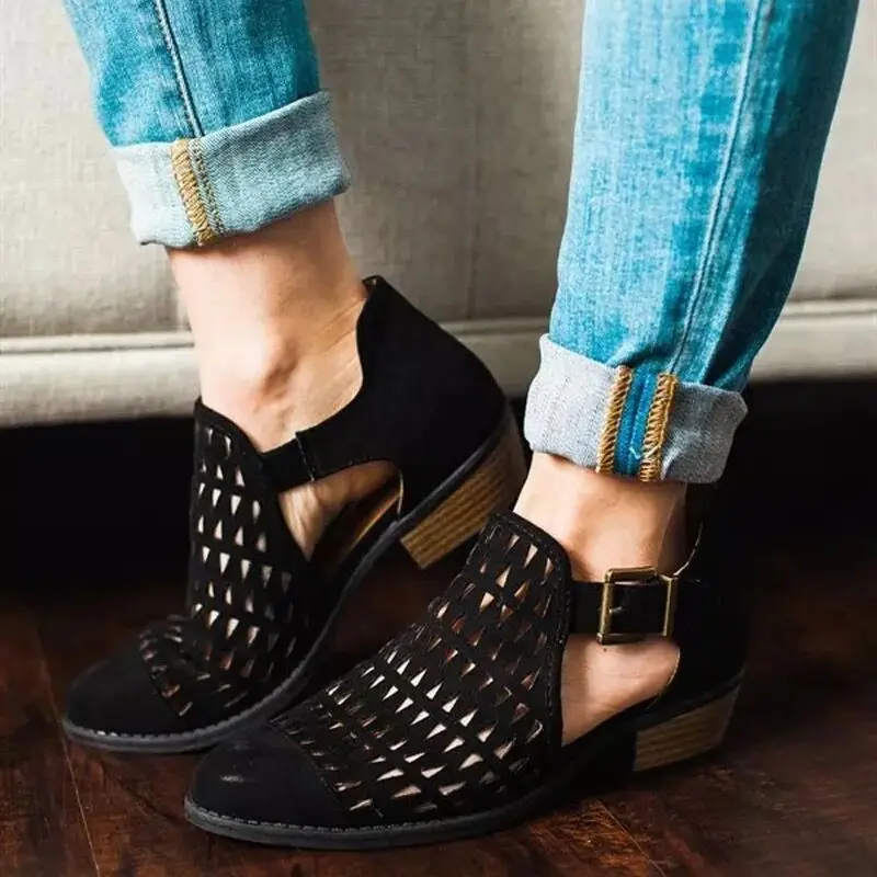 summer spring shoes woman peep toe sandals women with zipper breathable hollow cool high ankle shoe for ladies plus size 43
summer spring shoes woman peep toe sandals women with zipper breathable hollow cool high ankle shoe for ladies plus size 43