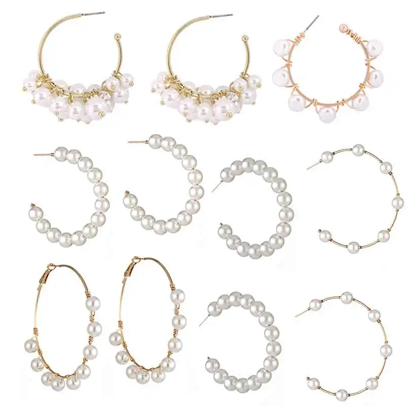 Lalynnlys New Fashion Big Circle Hoop Earrings Simulated Pearl Round Earrings For Women Party Wedding Elegant Jewelry Bijoux Hot
Lalynnlys New Fashion Big Circle Hoop Earrings Simulated Pearl Round Earrings For Women Party Wedding Elegant Jewelry Bijoux Hot