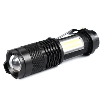 1800 Lumen Mini Flashlight Q5 LED+COB LED Torch Lamp Clip Penlight 4 Modes For AA/14500 Battery
1800 Lumen Mini Flashlight Q5 LED+COB LED Torch Lamp Clip Penlight 4 Modes For AA/14500 Battery