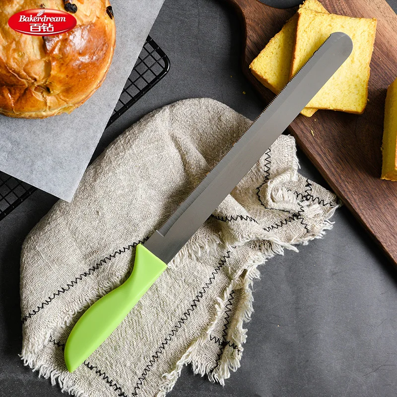 12 Inch Stainless Steel Wavy Serrated Bread Knife Loaf Cutting Knives Toast Slicing Knives Cake Slicer for Pastry Biscuit Cutter
12 Inch Stainless Steel Wavy Serrated Bread Knife Loaf Cutting Knives Toast Slicing Knives Cake Slicer for Pastry Biscuit Cutter