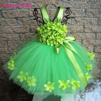 Green Flower Girl Tutu Dress Tulle Princess Kids Dresses For Girls Birthday Wedding Party Dress Girls Flower Fairy Costume 1-14Y 
Green Flower Girl Tutu Dress Tulle Princess Kids Dresses For Girls Birthday Wedding Party Dress Girls Flower Fairy Costume 1-14Y