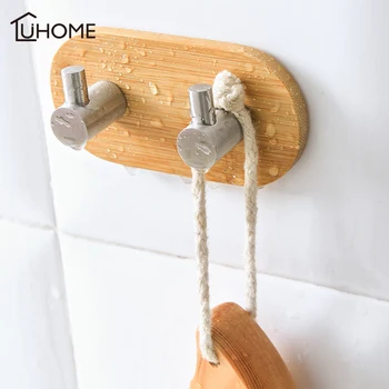 Adhesive Wooden Stainless Steel Hooks Wall Door Clothes Coat Hat Bag Hanger Kitchen Bathroom Rustproof Towel Hooks
Adhesive Wooden Stainless Steel Hooks Wall Door Clothes Coat Hat Bag Hanger Kitchen Bathroom Rustproof Towel Hooks