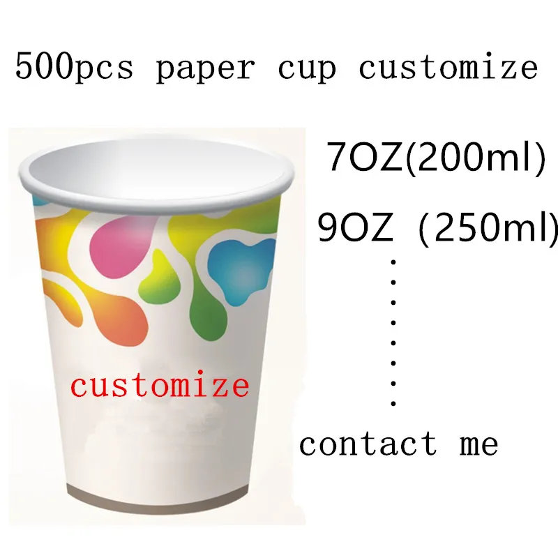 500pcs Disposable coffee cups 7oz/9oz water juice beverage packaging paper cup household commercial ad use logo OME customize
500pcs Disposable coffee cups 7oz/9oz water juice beverage packaging paper cup household commercial ad use logo OME customize