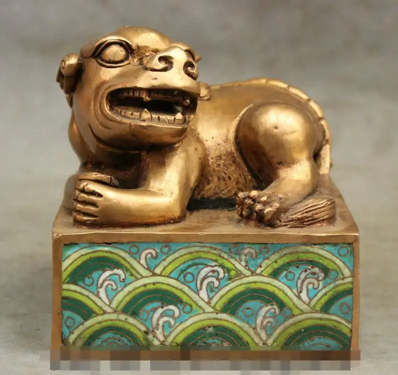 song voge gem S7044 Marked Chinese Cloisonne Bronze Dynasty Emperor Lion PiXiu Statue Seal Stamp Set
song voge gem S7044 Marked Chinese Cloisonne Bronze Dynasty Emperor Lion PiXiu Statue Seal Stamp Set