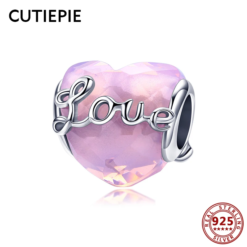 CUTIEPIE Authentic 925 Sterling Silver Love Letters Heart Shape Beads Charms Fit for Women DIY Bracelets Necklaces Jewelry Gifts
CUTIEPIE Authentic 925 Sterling Silver Love Letters Heart Shape Beads Charms Fit for Women DIY Bracelets Necklaces Jewelry Gifts