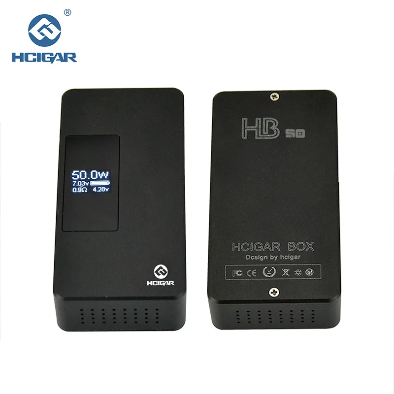 

Original Hcigar HB-50 Box Mod 7-50W Gravity control adjustment Variable Wattage APV electronic cigarette Mod