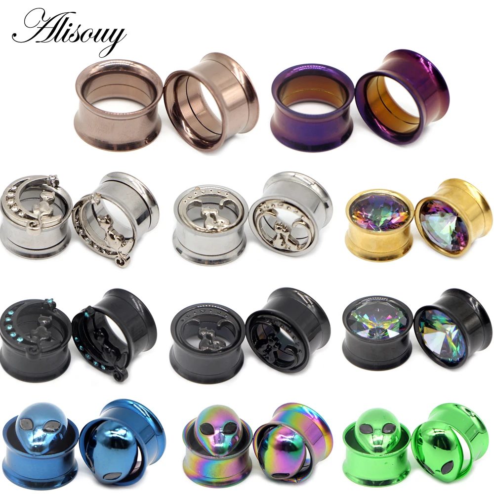 Alisouy 2Pcs Steel Colorful Anodized Internally Thread Screw Fit Ear Flesh Tunnel Plug Ear Gauge Expander Piercing Jewelry
Alisouy 2Pcs Steel Colorful Anodized Internally Thread Screw Fit Ear Flesh Tunnel Plug Ear Gauge Expander Piercing Jewelry