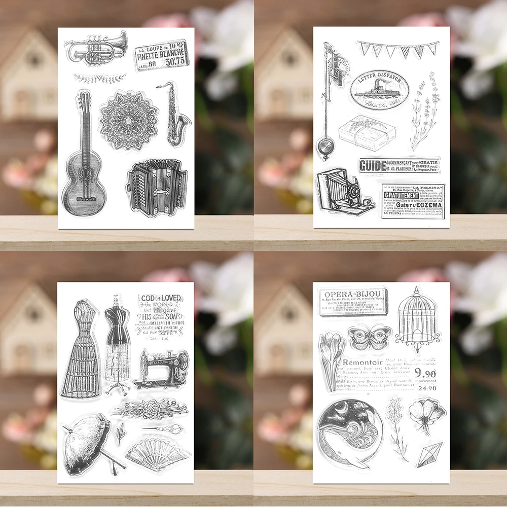 New Retro Style Transparent Clear Silicone Stamp/Seal For DIY Scrapbooking/Photo Album Decorative Clear Stamp Crafts Tool
New Retro Style Transparent Clear Silicone Stamp/Seal For DIY Scrapbooking/Photo Album Decorative Clear Stamp Crafts Tool
