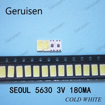 500PCS FOR SEOUL 5630 SMD LED Backlight LED 5730 0.5W 3V PLCC-4 Cool white LCD Backlight for TV STWRK141E
500PCS FOR SEOUL 5630 SMD LED Backlight LED 5730 0.5W 3V PLCC-4 Cool white LCD Backlight for TV STWRK141E