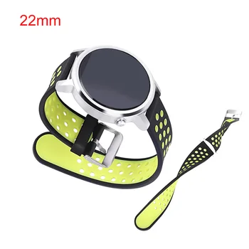 22mm Silicone Watch Band for Moto 360 2nd Gen 46mm for Pebble Watch Double Color Sport Band for Samsung Gear S3 Classic/Frontier
22mm Silicone Watch Band for Moto 360 2nd Gen 46mm for Pebble Watch Double Color Sport Band for Samsung Gear S3 Classic/Frontier