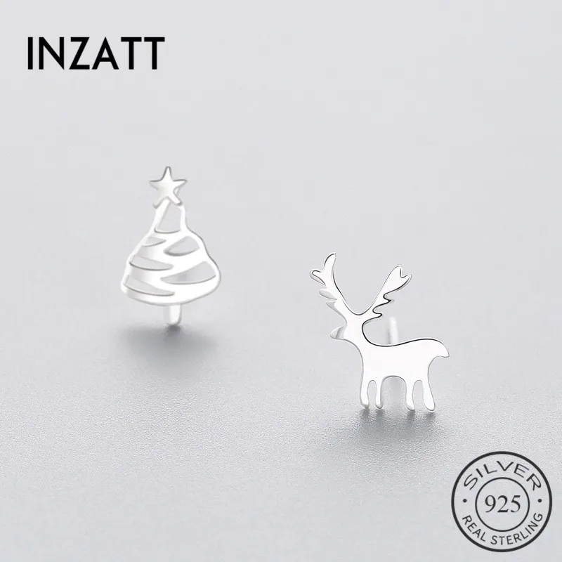 INZATT Asymmetry Christmas tree Deer Stud Earrings For Women Birthday Party Fashion 925 Sterling Silver Fine Jewelry Cute Gifts
INZATT Asymmetry Christmas tree Deer Stud Earrings For Women Birthday Party Fashion 925 Sterling Silver Fine Jewelry Cute Gifts