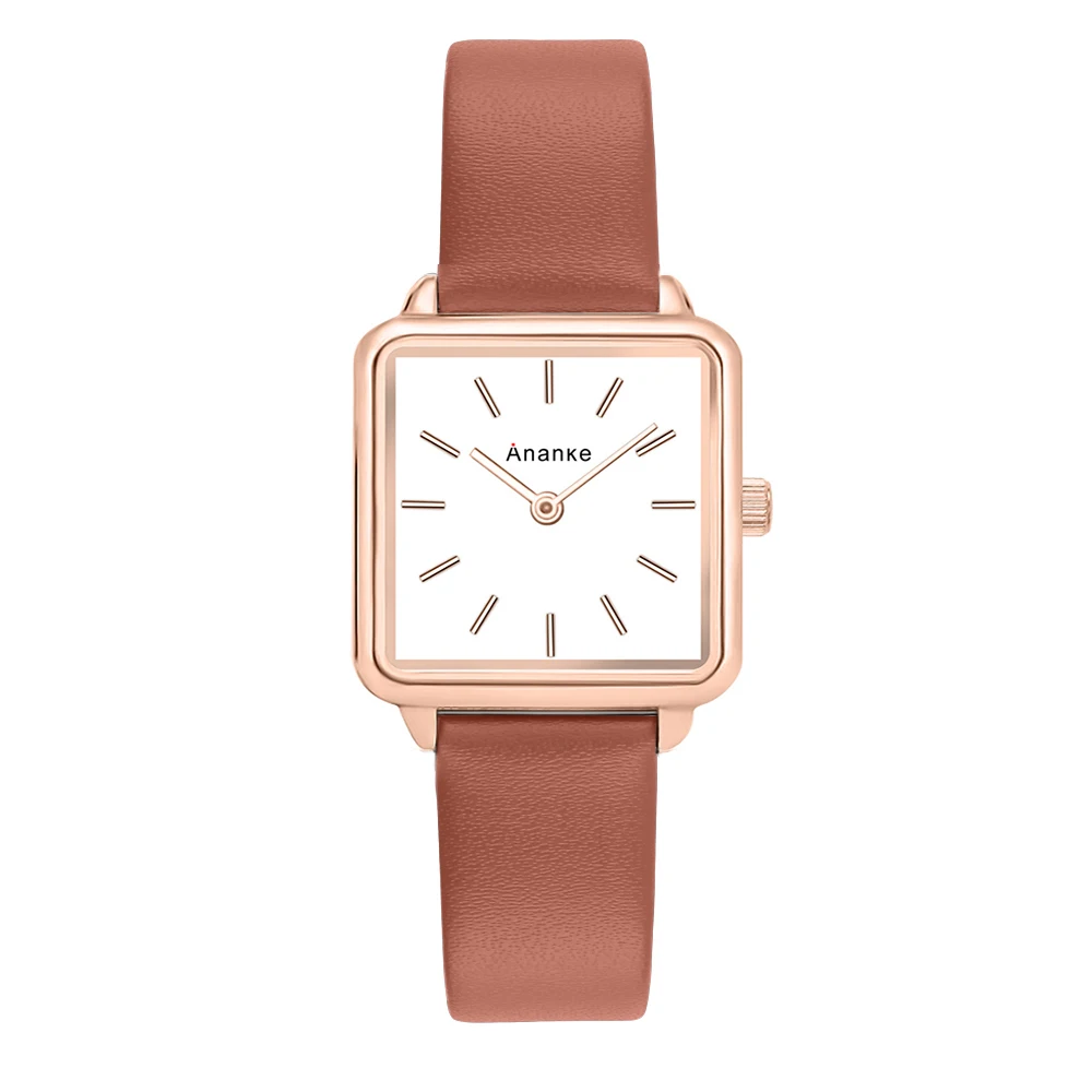 Ananke Women Fashion Square Wristwatches Lady Thin Simple Quartz Watches with Genuine Leather Band Female Clock Montres Femme
Ananke Women Fashion Square Wristwatches Lady Thin Simple Quartz Watches with Genuine Leather Band Female Clock Montres Femme