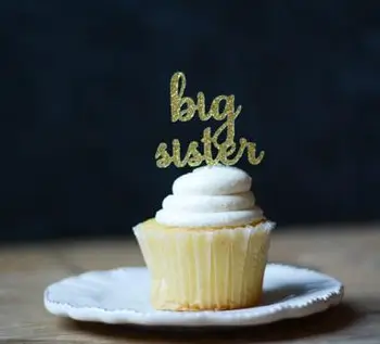 Big Sister Cupcake Topper - Pregnancy Announcement - Pregnancy Reveal Cupcake Toppers baby shower birthday party food picks
Big Sister Cupcake Topper - Pregnancy Announcement - Pregnancy Reveal Cupcake Toppers baby shower birthday party food picks