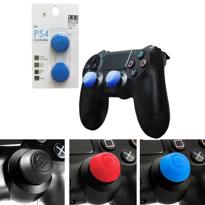 Silicone Analog Grips Thumb Caps Cover For Sony Playstation 4 Controller Skull & Co. CQC Elite joystick grips For PS4 Gamepad
Silicone Analog Grips Thumb Caps Cover For Sony Playstation 4 Controller Skull & Co. CQC Elite joystick grips For PS4 Gamepad