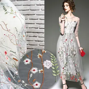 1Yard Flower Aquatic plants Embroidered Fabric Grenadine Lace Cloth For Handicrafts Sewing Wedding Dress DIY Clothing Doll Cap
1Yard Flower Aquatic plants Embroidered Fabric Grenadine Lace Cloth For Handicrafts Sewing Wedding Dress DIY Clothing Doll Cap