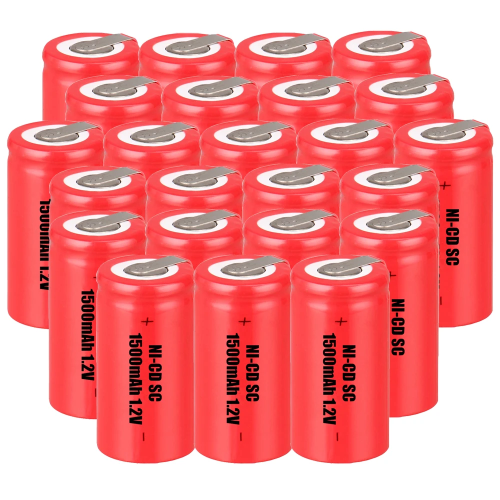 Lowest price 24 piece SC battery 1.2v batteries rechargeable 1500mAh nicd battery for power tools akkumulator
Lowest price 24 piece SC battery 1.2v batteries rechargeable 1500mAh nicd battery for power tools akkumulator