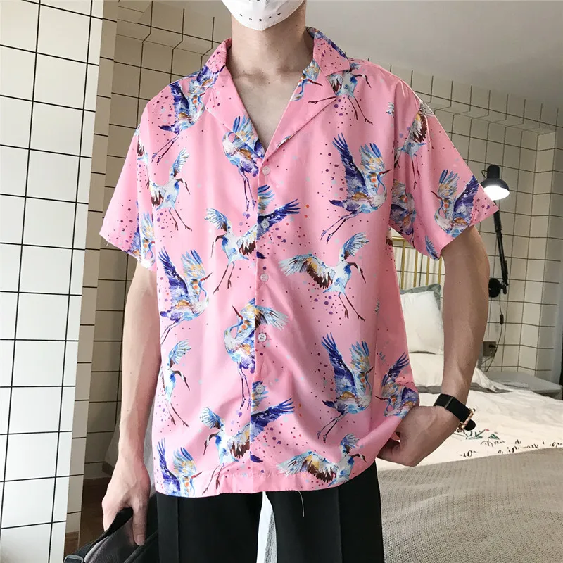 Dark Icon Colorful Crane Vintage Shirt Men Turn-down Collar Hip Hop Shirt Summer Hawaii Beach Shirts
Dark Icon Colorful Crane Vintage Shirt Men Turn-down Collar Hip Hop Shirt Summer Hawaii Beach Shirts
