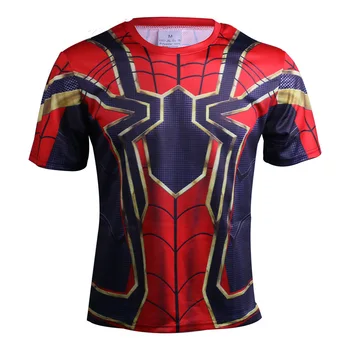 Avengers Infinity War Iron Spider-man T shirt Cosplay Peter Parker Superhero Spider-man Tee Shirts Man Tops costume
Avengers Infinity War Iron Spider-man T shirt Cosplay Peter Parker Superhero Spider-man Tee Shirts Man Tops costume