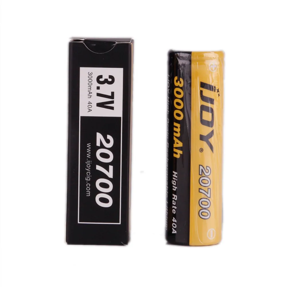 2pcs Ijoy 20700 Battery 3000mah 3.7V 40A Li-Ni High Drain Rechargeable Battery for IJOY Captain PD270 Box Mod E-Cigarettes
2pcs Ijoy 20700 Battery 3000mah 3.7V 40A Li-Ni High Drain Rechargeable Battery for IJOY Captain PD270 Box Mod E-Cigarettes