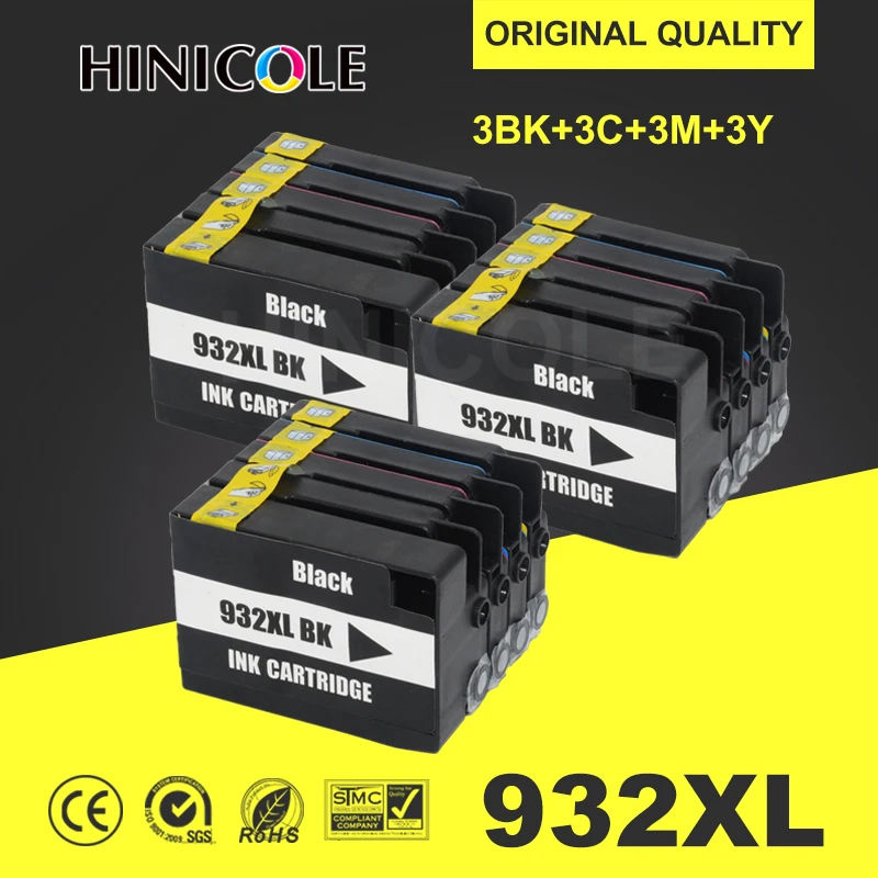 HINICOLE 12Pcs Replacement For HP 932 933 XL Ink Cartridge For HP Officejet 6100 6600 6700 7110 7610 7612 Printer Cartridges
HINICOLE 12Pcs Replacement For HP 932 933 XL Ink Cartridge For HP Officejet 6100 6600 6700 7110 7610 7612 Printer Cartridges
