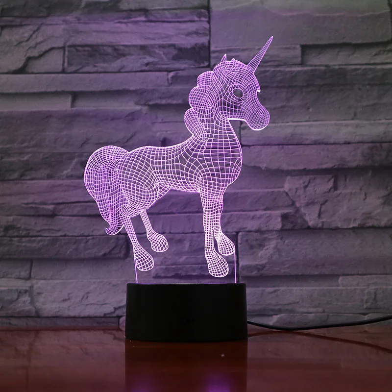 Cute Unicorn Usb 3d Led Night Light Touch Sensor 7 Color Changing Lampara Atmosphere Table Lamp Bedroom Girl Kids Baby Gifts
Cute Unicorn Usb 3d Led Night Light Touch Sensor 7 Color Changing Lampara Atmosphere Table Lamp Bedroom Girl Kids Baby Gifts