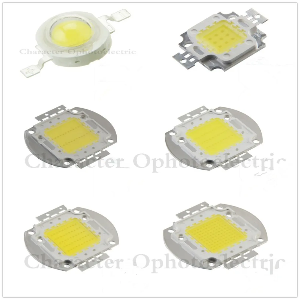 

High Power LED chip SMD 6000-6500K 1W 3W 5W 10W 20W 30W 50W 100W Beads Diode led chip white