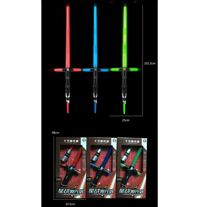 3 Types Boxed 1PCS Colorful 73cm Star Wars Foldable Laser Sword with Sound and Light Lightsaber Toy Jedi Scalable Weapons
3 Types Boxed 1PCS Colorful 73cm Star Wars Foldable Laser Sword with Sound and Light Lightsaber Toy Jedi Scalable Weapons