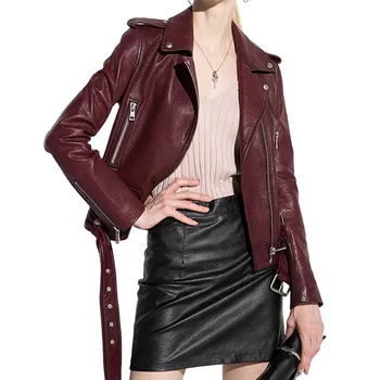 Autumn Women Basic Coats Fashion PU Genuine Leather Bomber Coat Spring Long Sleeves Basic Moto & Biker Jacket Outerwear
Autumn Women Basic Coats Fashion PU Genuine Leather Bomber Coat Spring Long Sleeves Basic Moto & Biker Jacket Outerwear