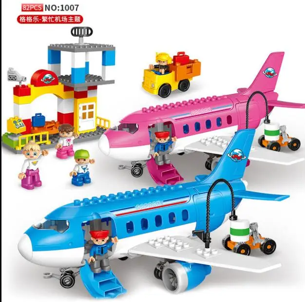 Busy Airports Plane Blocks Kids DIY Bricks Model Toys For Children Compatible Large Size Blocks Girls Boys Birthday Party Gift
Busy Airports Plane Blocks Kids DIY Bricks Model Toys For Children Compatible Large Size Blocks Girls Boys Birthday Party Gift