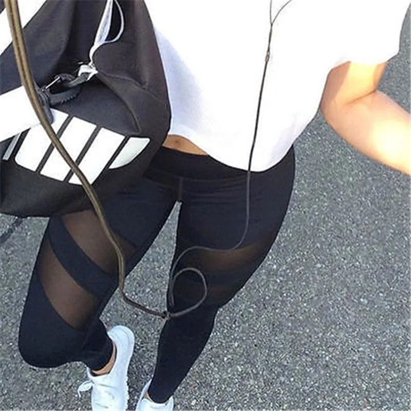 New 2016 Sexy Mesh Patchwork Skinny Leggings High Elastic Fitness Leggings Women Workout Legins Pants High Waisted Plus Size
New 2016 Sexy Mesh Patchwork Skinny Leggings High Elastic Fitness Leggings Women Workout Legins Pants High Waisted Plus Size