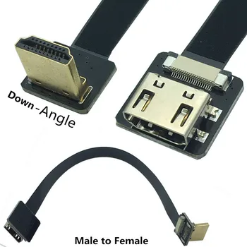 FPV HDMI female to HDMI male 90 degree UP Down Adapter 5cm-100cm FPC Ribbon Flat HDMI Extension Cable Pitch 20pin Plug Connector
FPV HDMI female to HDMI male 90 degree UP Down Adapter 5cm-100cm FPC Ribbon Flat HDMI Extension Cable Pitch 20pin Plug Connector