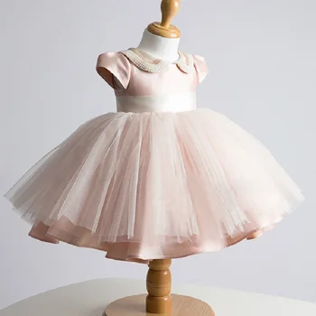 Girl Dresses Baptismal dress for infant Pink pearl elegant Flower Girls Wedding Dresses tutu princess Dress
Girl Dresses Baptismal dress for infant Pink pearl elegant Flower Girls Wedding Dresses tutu princess Dress