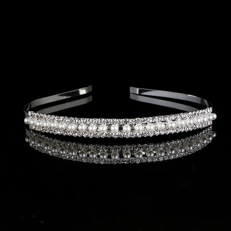 New Western Lady Wedding Fashion Bride Headdress Pearl/ Crystal Making Wedding Corolla Rhine Stone Hairpin
New Western Lady Wedding Fashion Bride Headdress Pearl/ Crystal Making Wedding Corolla Rhine Stone Hairpin