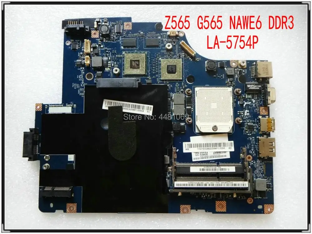 LA 5754P для Lenovo G565 Z565 Материнская плата ноутбука испытание платы la 5754p 100% ТЕСТ ОК