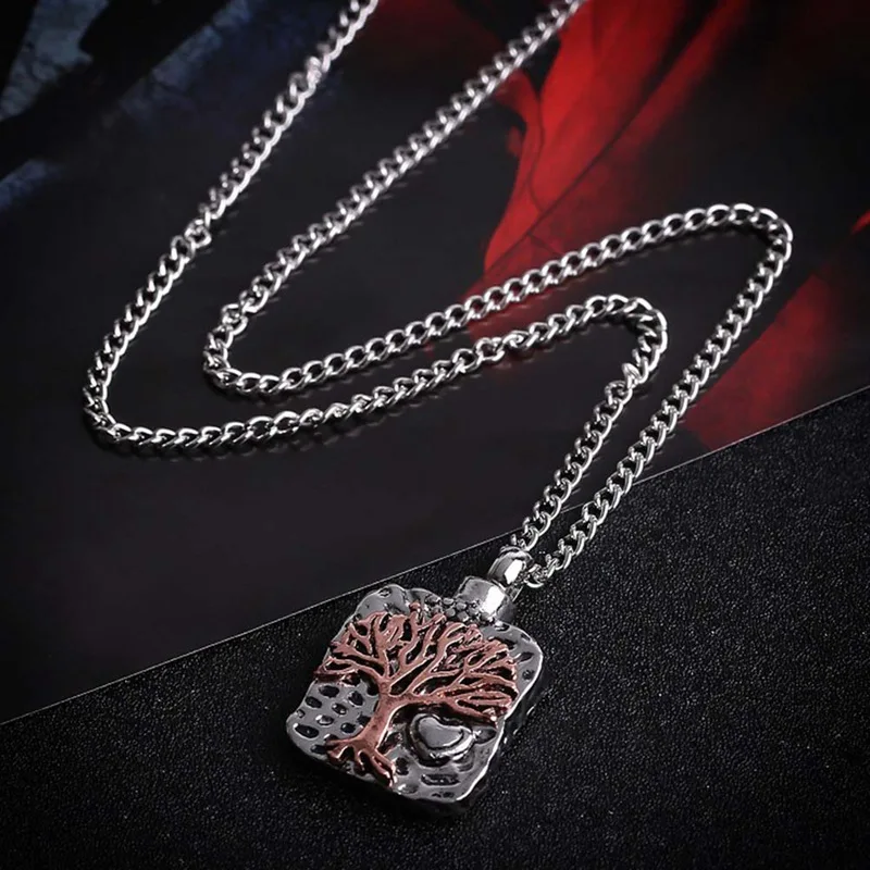 Fashion Tree Of Life Cremation Pendant Necklace Chain Screw Perfume Locket Bone Bottle Urn Ashes Keepsake Necklace Jewelry
Fashion Tree Of Life Cremation Pendant Necklace Chain Screw Perfume Locket Bone Bottle Urn Ashes Keepsake Necklace Jewelry