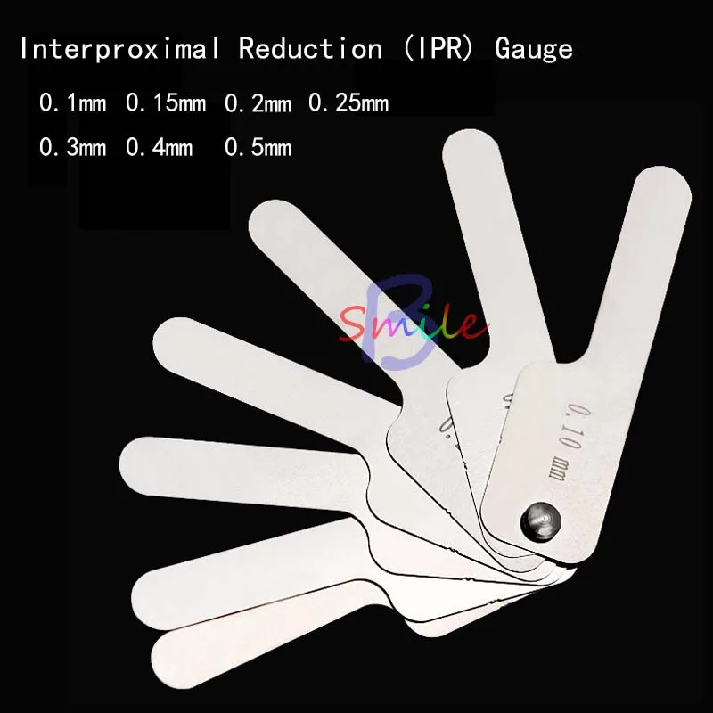new Dental Stainless Steel Gap measuring rulerMeasure the tooth gap Gauge Orthodontic Treatment dental lab instruments tools
new Dental Stainless Steel Gap measuring rulerMeasure the tooth gap Gauge Orthodontic Treatment dental lab instruments tools