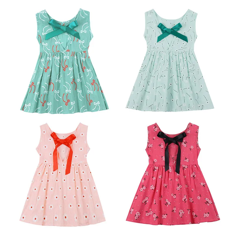 Hot Sale Girls Dress Girl's Summer Dresses Kids Sleeveless Printing Cotton Cute Bow Dress Children Clothes 2019 New Arrival
Hot Sale Girls Dress Girl's Summer Dresses Kids Sleeveless Printing Cotton Cute Bow Dress Children Clothes 2019 New Arrival