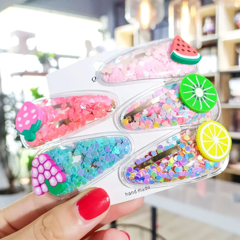 Fruit Hair Clips For Girls Kids New Transparent Hairpin Fashion Sweet Children Simple PVC BB Clips Ins Headband Hair Accessories
Fruit Hair Clips For Girls Kids New Transparent Hairpin Fashion Sweet Children Simple PVC BB Clips Ins Headband Hair Accessories
