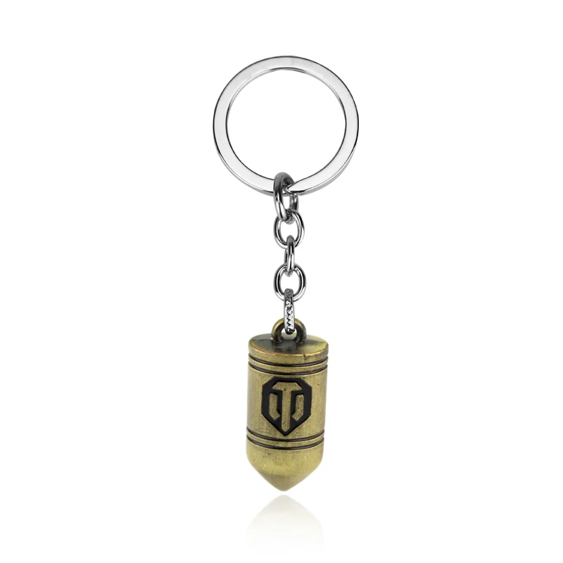 HANCHANG Jewelry Wot Game World Of Tanks Bullet Keychain Zinc Alloy Keyring Gift Key Chain Ring Holder For Men
HANCHANG Jewelry Wot Game World Of Tanks Bullet Keychain Zinc Alloy Keyring Gift Key Chain Ring Holder For Men