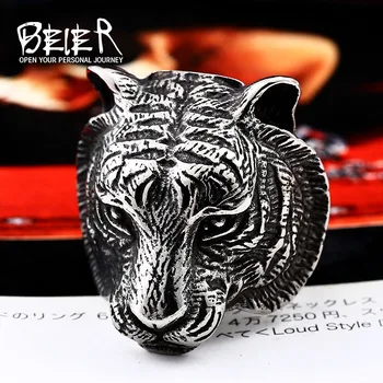 Beier new store 316L Stainless Steel ring top quality Domineering Tiger Head Ring Animal For Man Biker jewelry LLBR8-161R
Beier new store 316L Stainless Steel ring top quality Domineering Tiger Head Ring Animal For Man Biker jewelry LLBR8-161R