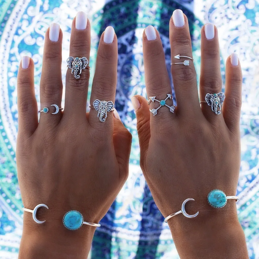 Personality Retro Animal Vintage Knuckle Rings for Women Boho Geometric Elephant Ring
Personality Retro Animal Vintage Knuckle Rings for Women Boho Geometric Elephant Ring