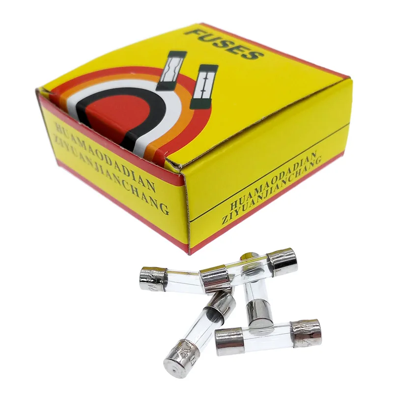 100pcs Fast-blow Glass Fuses Assorted Kit 5*20mm 250V 0.1A 0.2A 0.5A 1A 2A 3A 4A 5A 8A 10A 15A 20A 25A 30A Tube Fuses
100pcs Fast-blow Glass Fuses Assorted Kit 5*20mm 250V 0.1A 0.2A 0.5A 1A 2A 3A 4A 5A 8A 10A 15A 20A 25A 30A Tube Fuses
