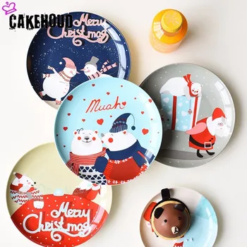 CAKEHOUD Christmas Bone China Plate Cartoon Hand-painted Steak Plate New Year's Day New Year Gift Western Dish Cutlery Set
CAKEHOUD Christmas Bone China Plate Cartoon Hand-painted Steak Plate New Year's Day New Year Gift Western Dish Cutlery Set