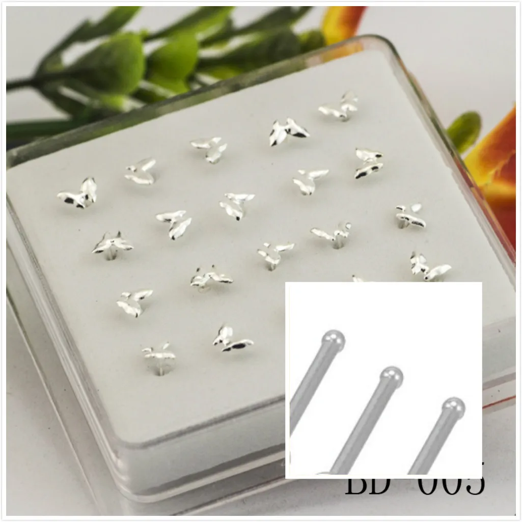 20ps Fashion Lovely for Women 925 Sterling Silver Butterfly Nose Nail Nail & Silver Nose Nose Rings The Piercing Jewelry Gifts
20ps Fashion Lovely for Women 925 Sterling Silver Butterfly Nose Nail Nail & Silver Nose Nose Rings The Piercing Jewelry Gifts