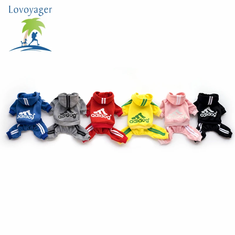 

Lovoyager Soft Fleece Adidog Pet Dog Hoodie Sweaters Jumpsuits Puppy Chihuahua Clothes XS/XXL